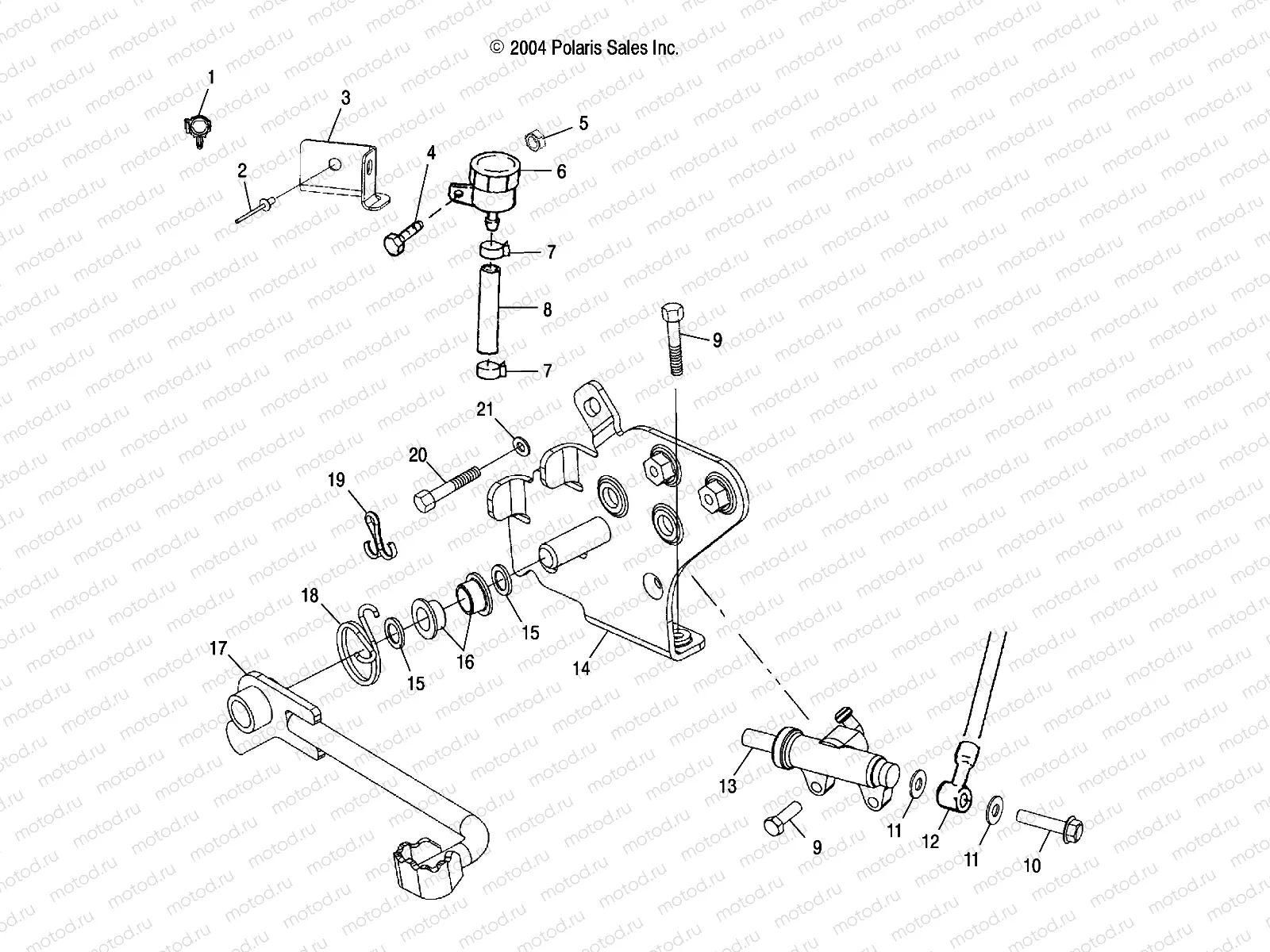 REAR BRAKE MASTER CYLINDER - A05BG50AA/FA (4994789478B12) | REAR BRAKE MASTER CYLINDER - A05BG50AA/FA (4994789478B12)