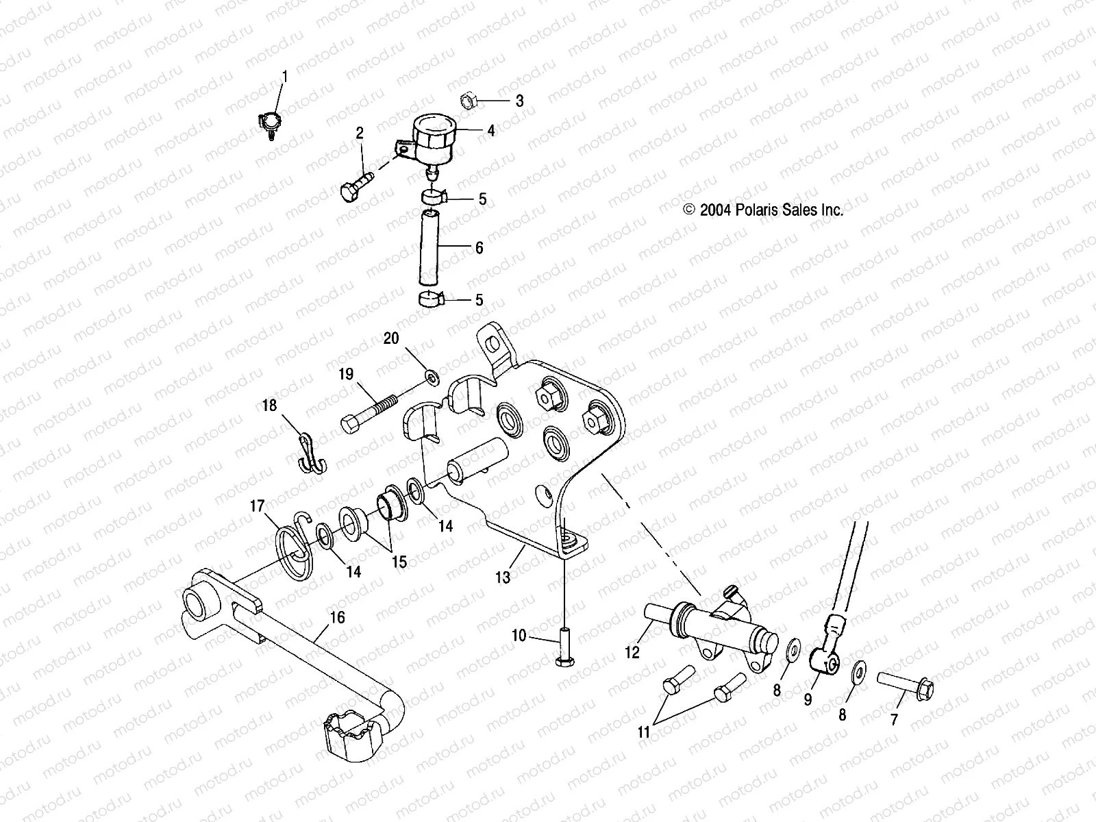 REAR BRAKE MASTER CYLINDER - A05CA32AA/AB/AC/FA (4994839483B03) | REAR BRAKE MASTER CYLINDER - A05CA32AA/AB/AC/FA (4994839483B03)