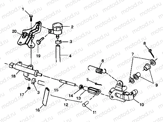REAR BRAKE MASTER CYLINDER - A99BA25CA (4949574957b013) | REAR BRAKE MASTER CYLINDER - A99BA25CA (4949574957b013)