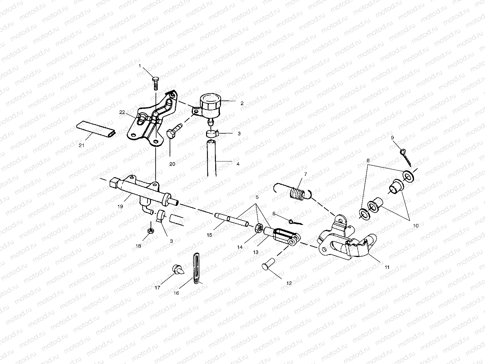 REAR BRAKE MASTER CYLINDER - A99BG38CB (4952505250c003) | REAR BRAKE MASTER CYLINDER - A99BG38CB (4952505250c003)