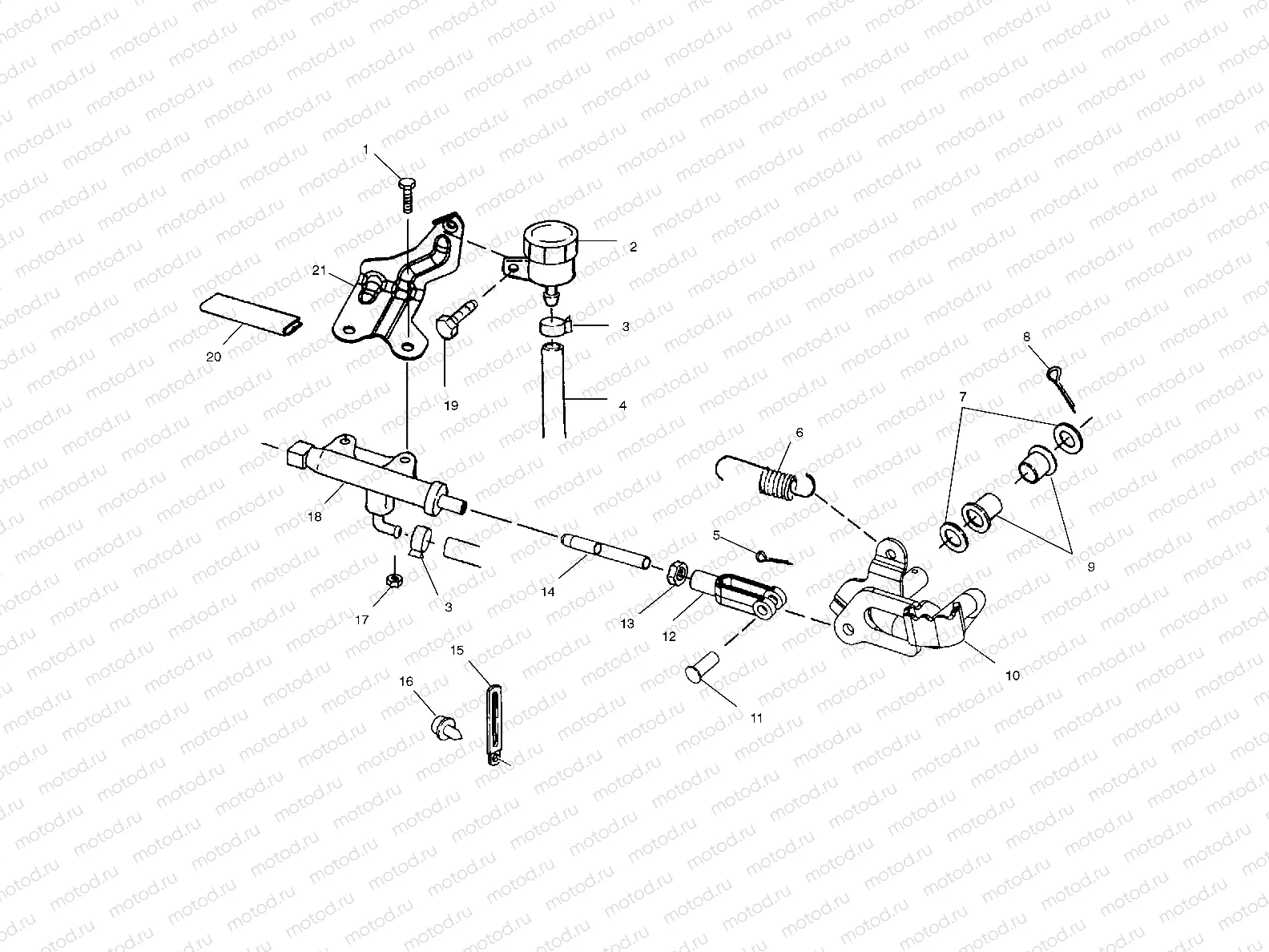REAR BRAKE MASTER CYLINDER - A99BG50AA (4949714971c003) | REAR BRAKE MASTER CYLINDER - A99BG50AA (4949714971c003)