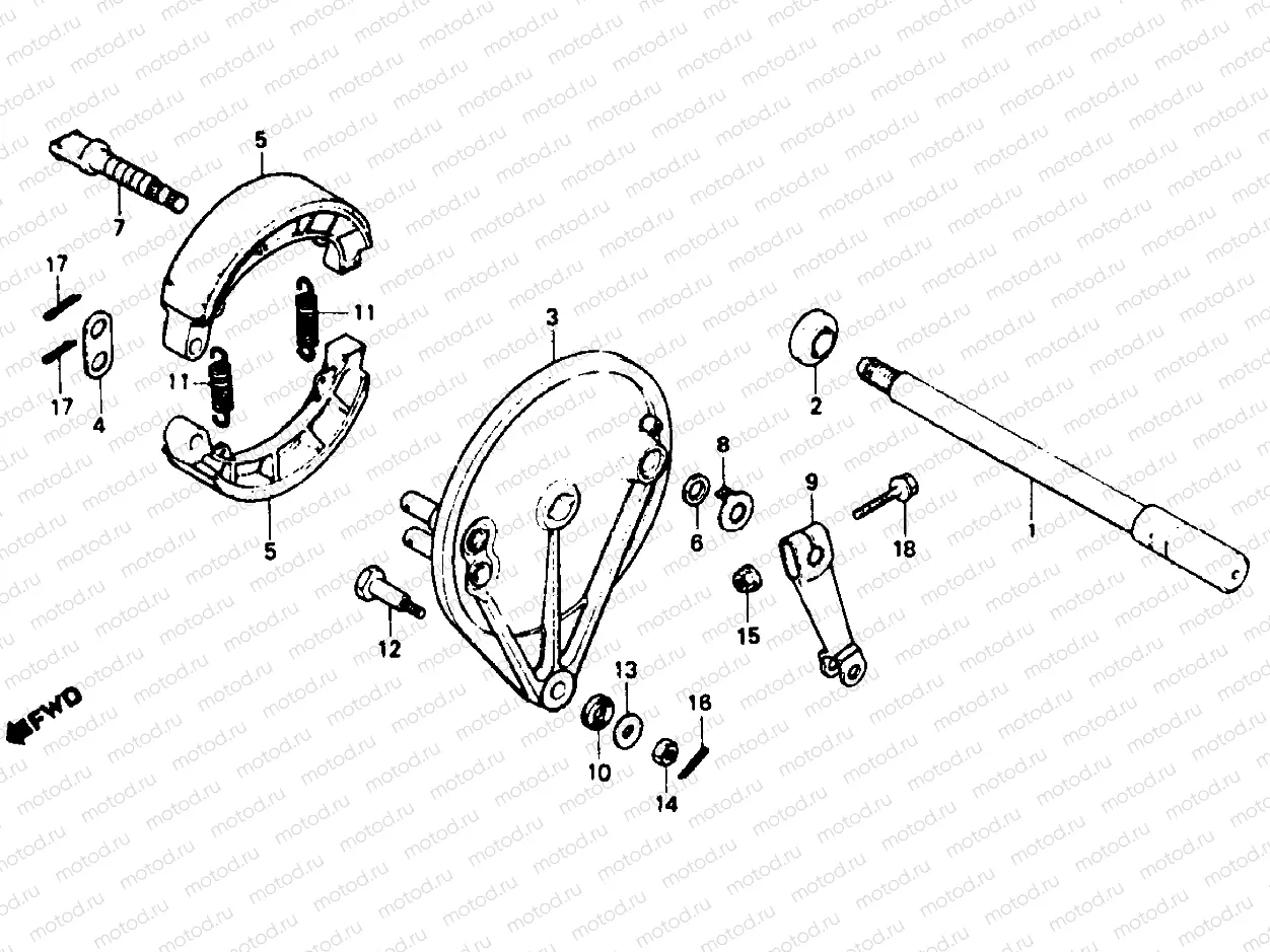REAR BRAKE PANEL