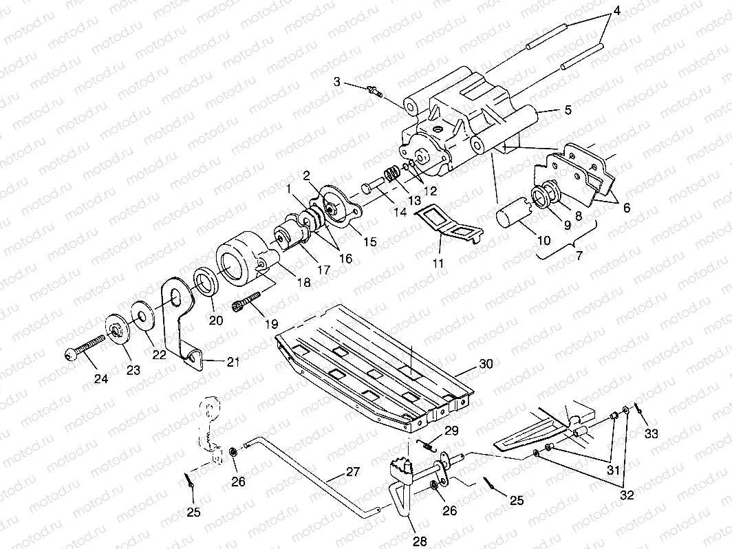 REAR BRAKE  Scrambler 500 W97BC50A (4943074307C005) | REAR BRAKE  Scrambler 500 W97BC50A (4943074307C005)