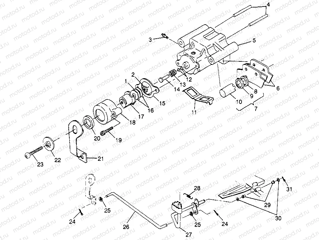 REAR BRAKE Sport 400L W97BA38C and Trail Blazer W97BA25C (4940124012C002) | REAR BRAKE Sport 400L W97BA38C and Trail Blazer W97BA25C (4940124012C002)