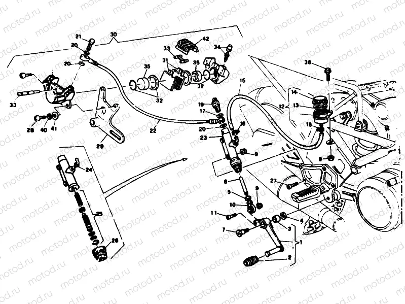 REAR BRAKE SYSTEM » BRAKING SYSTEM