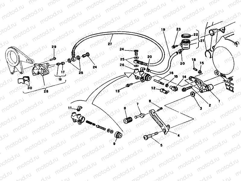 REAR BRAKE SYSTEM » BRAKING SYSTEM