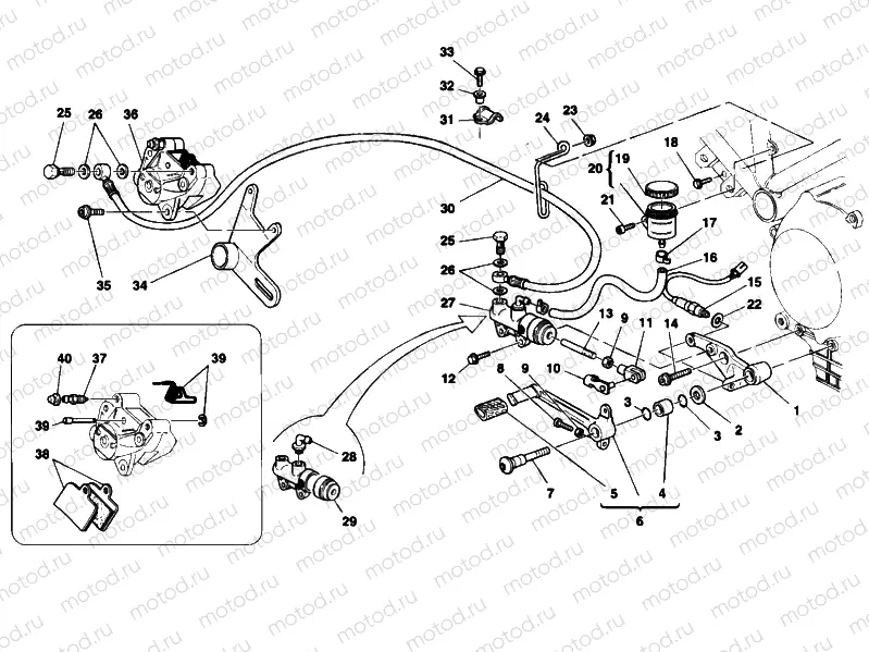 REAR BRAKE SYSTEM » BRAKING SYSTEM