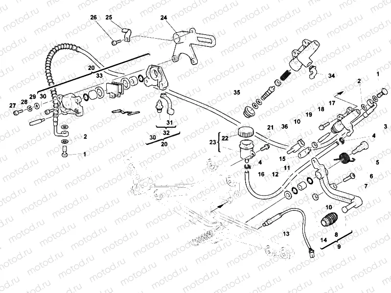 REAR BRAKE SYSTEM » BRAKING SYSTEM
