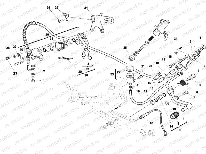 REAR BRAKE SYSTEM » BRAKING SYSTEM