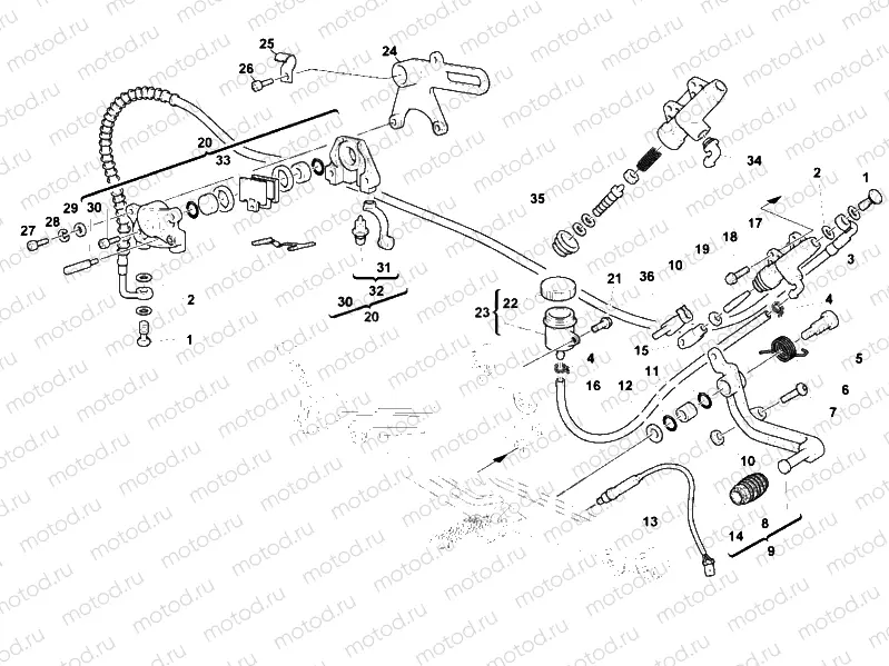REAR BRAKE SYSTEM » BRAKING SYSTEM