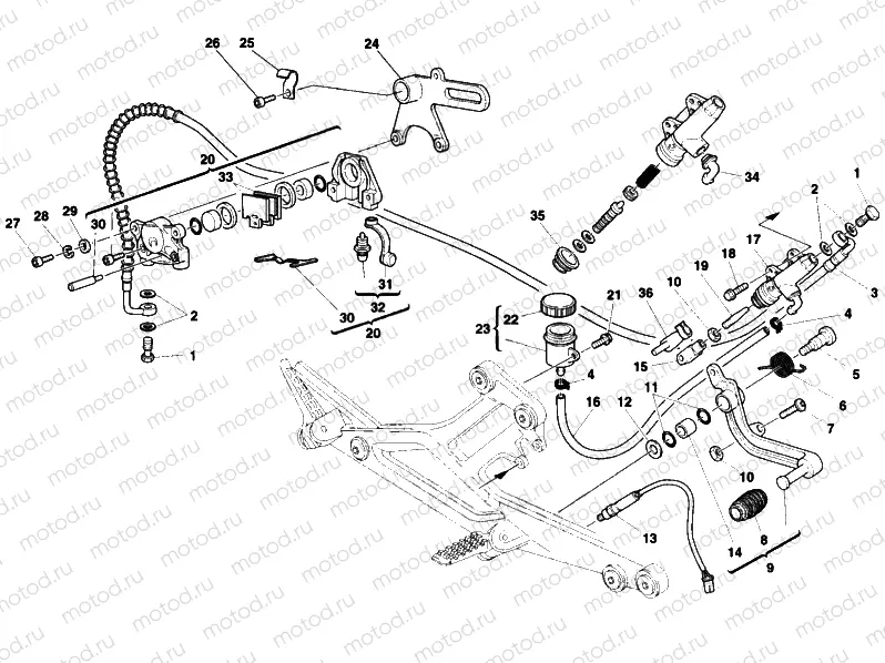 REAR BRAKE SYSTEM » BRAKING SYSTEM
