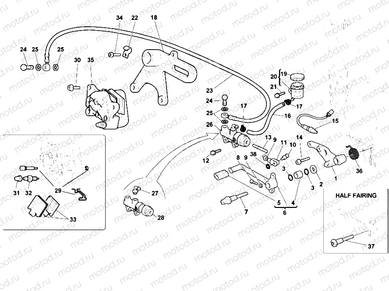 REAR BRAKE SYSTEM » BRAKING SYSTEM