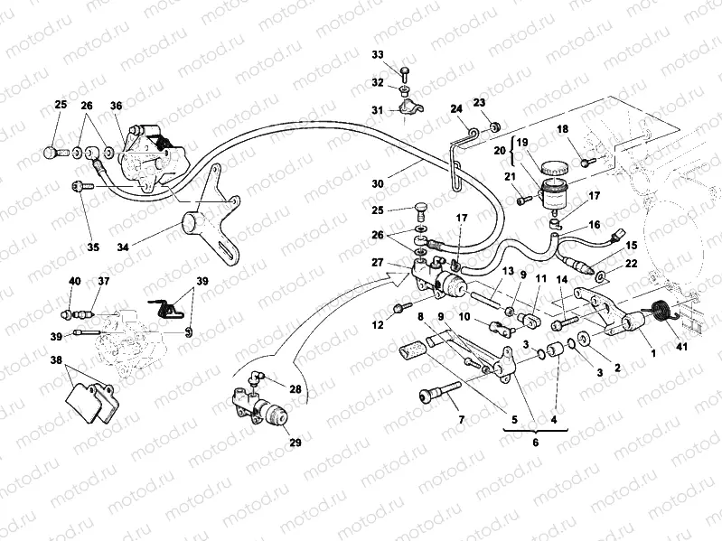 REAR BRAKE SYSTEM » BRAKING SYSTEM
