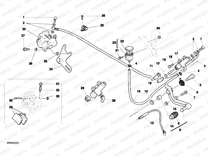 REAR BRAKE SYSTEM » BRAKING SYSTEM