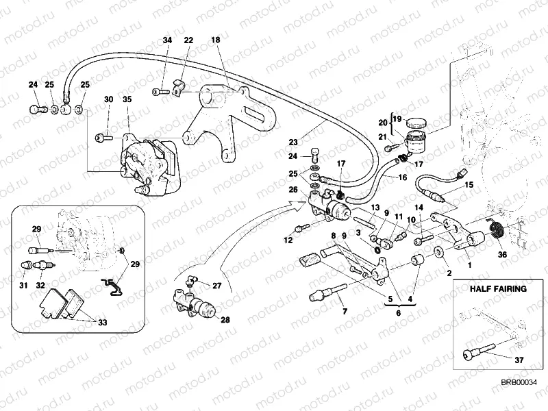 REAR BRAKE SYSTEM » BRAKING SYSTEM