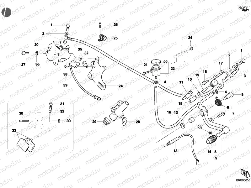 REAR BRAKE SYSTEM » BRAKING SYSTEM