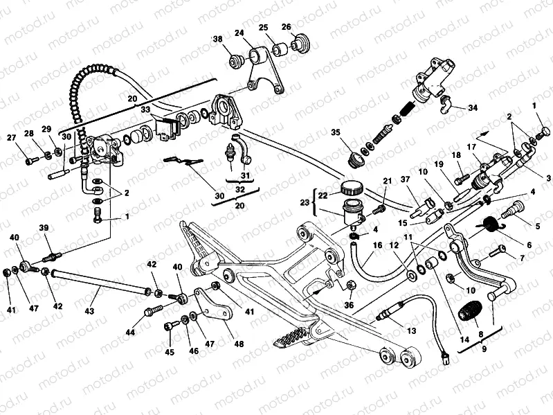 REAR BRAKE SYSTEM » BRAKING SYSTEM