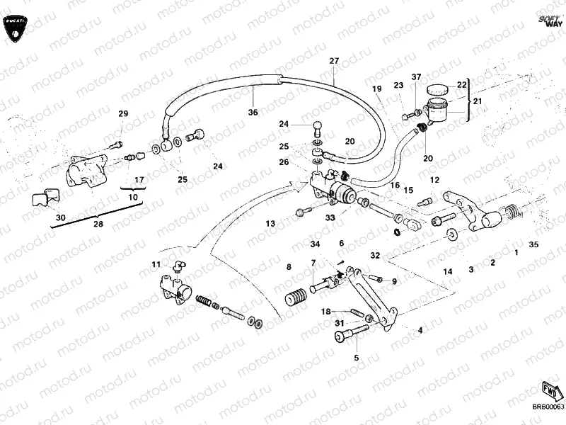 REAR BRAKE SYSTEM » BRAKING SYSTEM