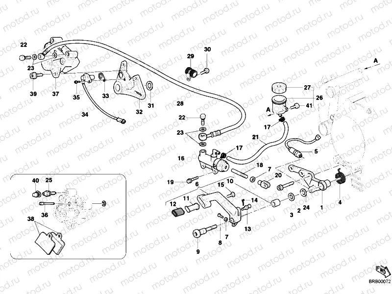 REAR BRAKE SYSTEM » BRAKING SYSTEM