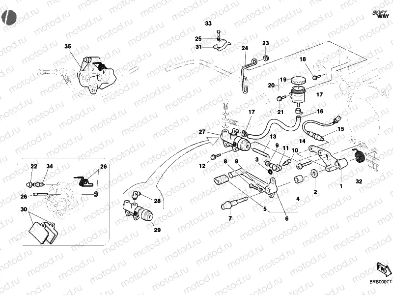 REAR BRAKE SYSTEM » BRAKING SYSTEM