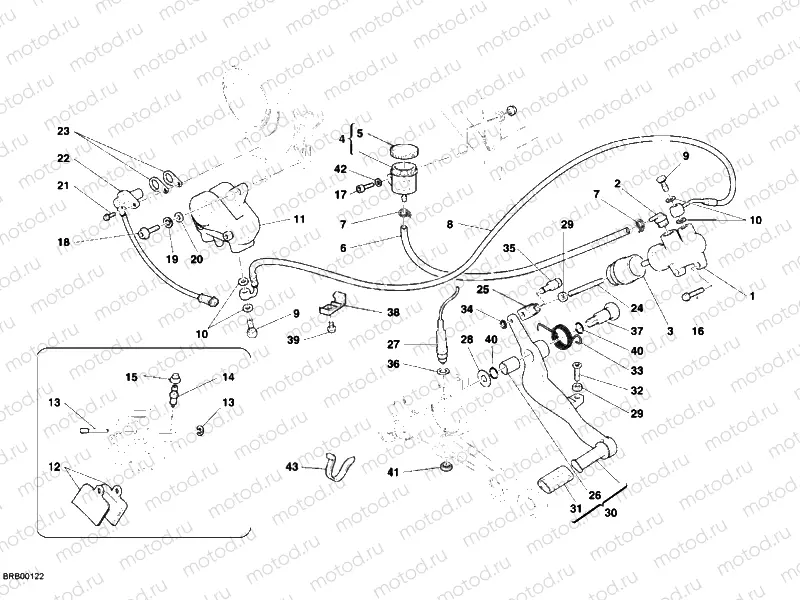 REAR BRAKE SYSTEM » BRAKING SYSTEM
