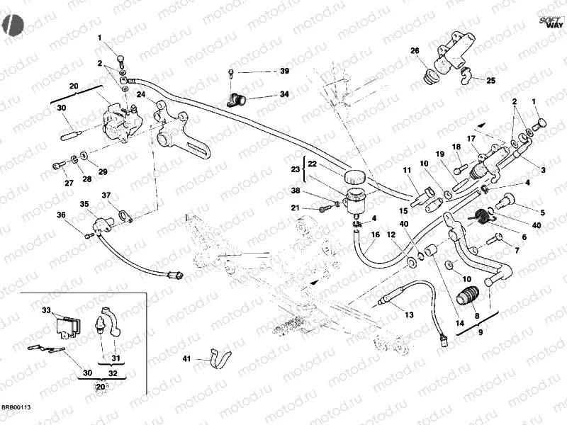 REAR BRAKE SYSTEM » BRAKING SYSTEM