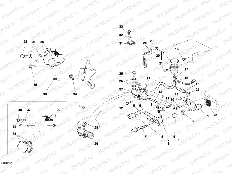 REAR BRAKE SYSTEM » BRAKING SYSTEM