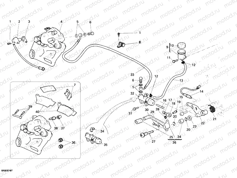 REAR BRAKE SYSTEM » BRAKING SYSTEM