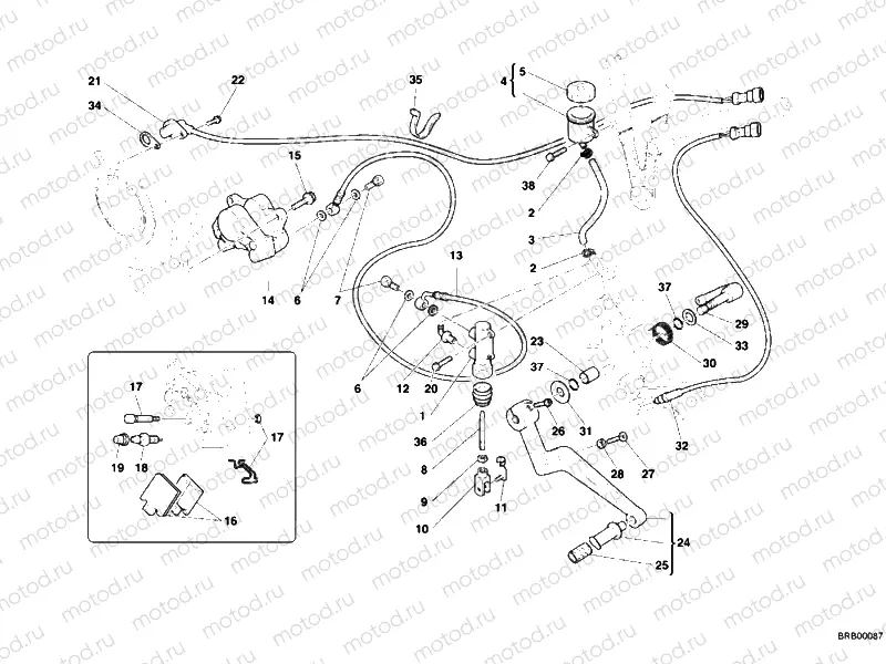 REAR BRAKE SYSTEM » BRAKING SYSTEM