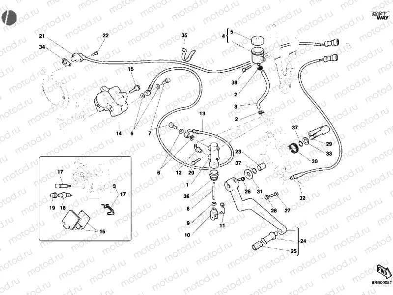 REAR BRAKE SYSTEM » BRAKING SYSTEM