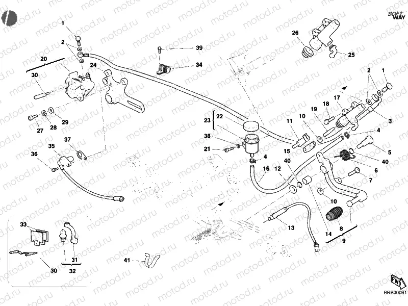 REAR BRAKE SYSTEM » BRAKING SYSTEM