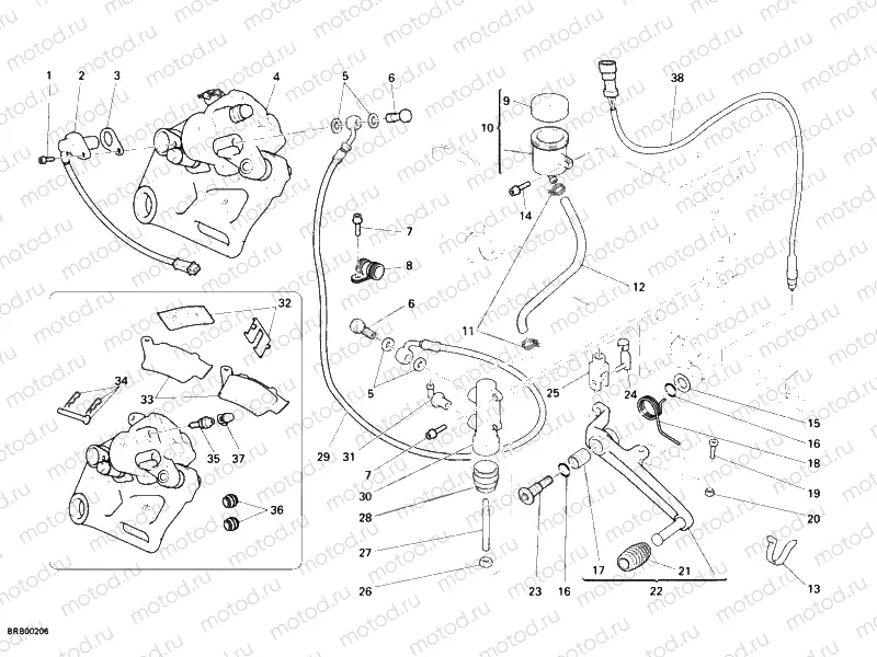 REAR BRAKE SYSTEM » BRAKING SYSTEM