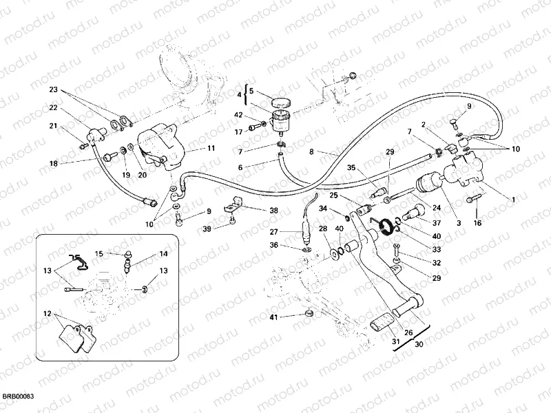 REAR BRAKE SYSTEM » BRAKING SYSTEM