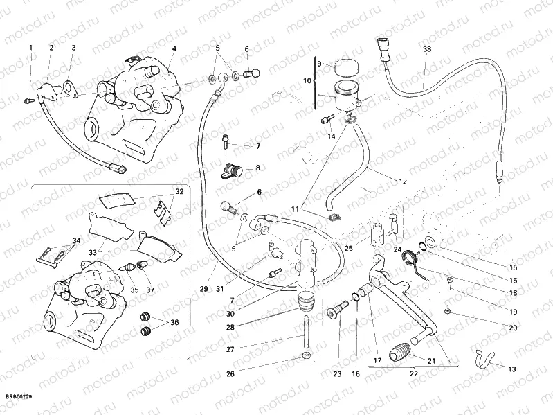 REAR BRAKE SYSTEM » BRAKING SYSTEM