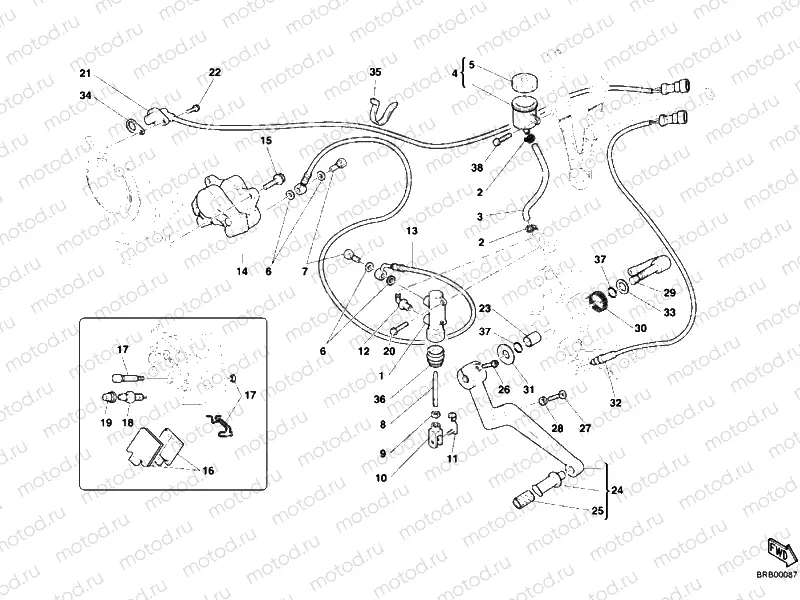 REAR BRAKE SYSTEM » BRAKING SYSTEM