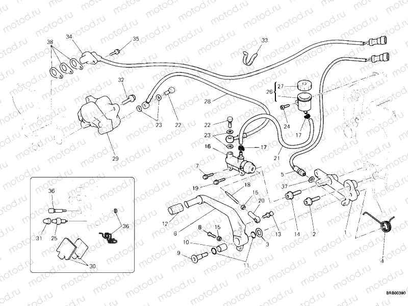 REAR BRAKE SYSTEM » BRAKING SYSTEM