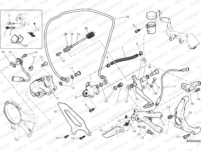 REAR BRAKE SYSTEM » BRAKING SYSTEM