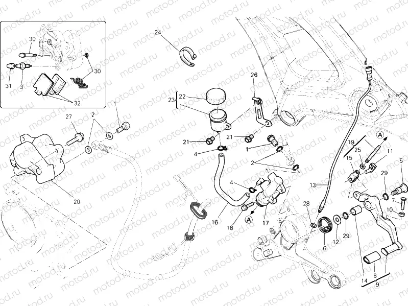 REAR BRAKE SYSTEM » BRAKING SYSTEM