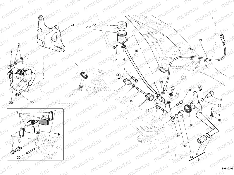 REAR BRAKE SYSTEM » BRAKING SYSTEM