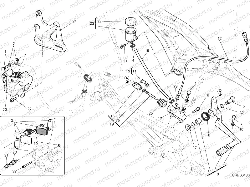 REAR BRAKE SYSTEM » BRAKING SYSTEM