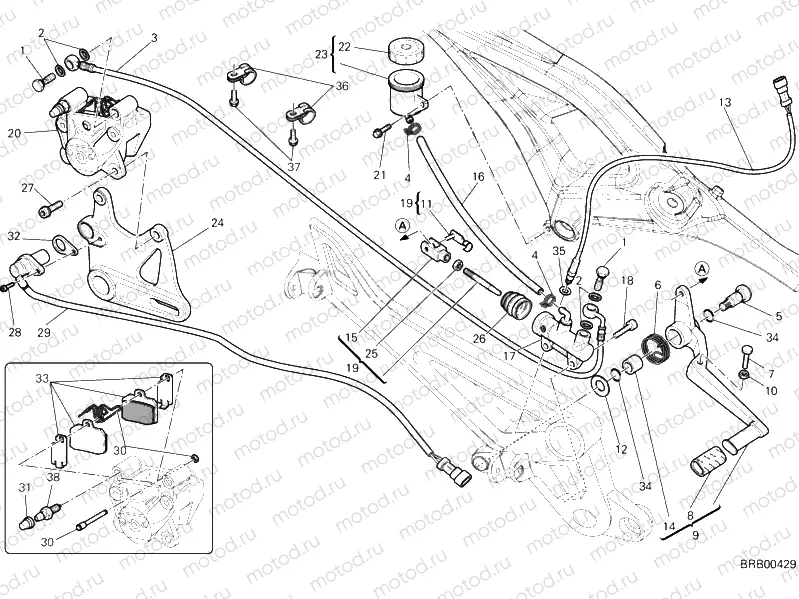REAR BRAKE SYSTEM » BRAKING SYSTEM