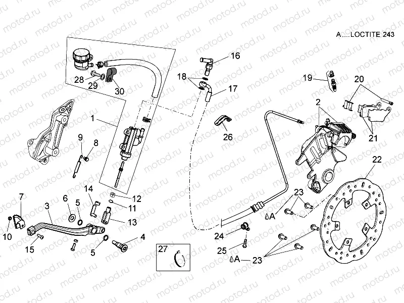 Rear brake system I