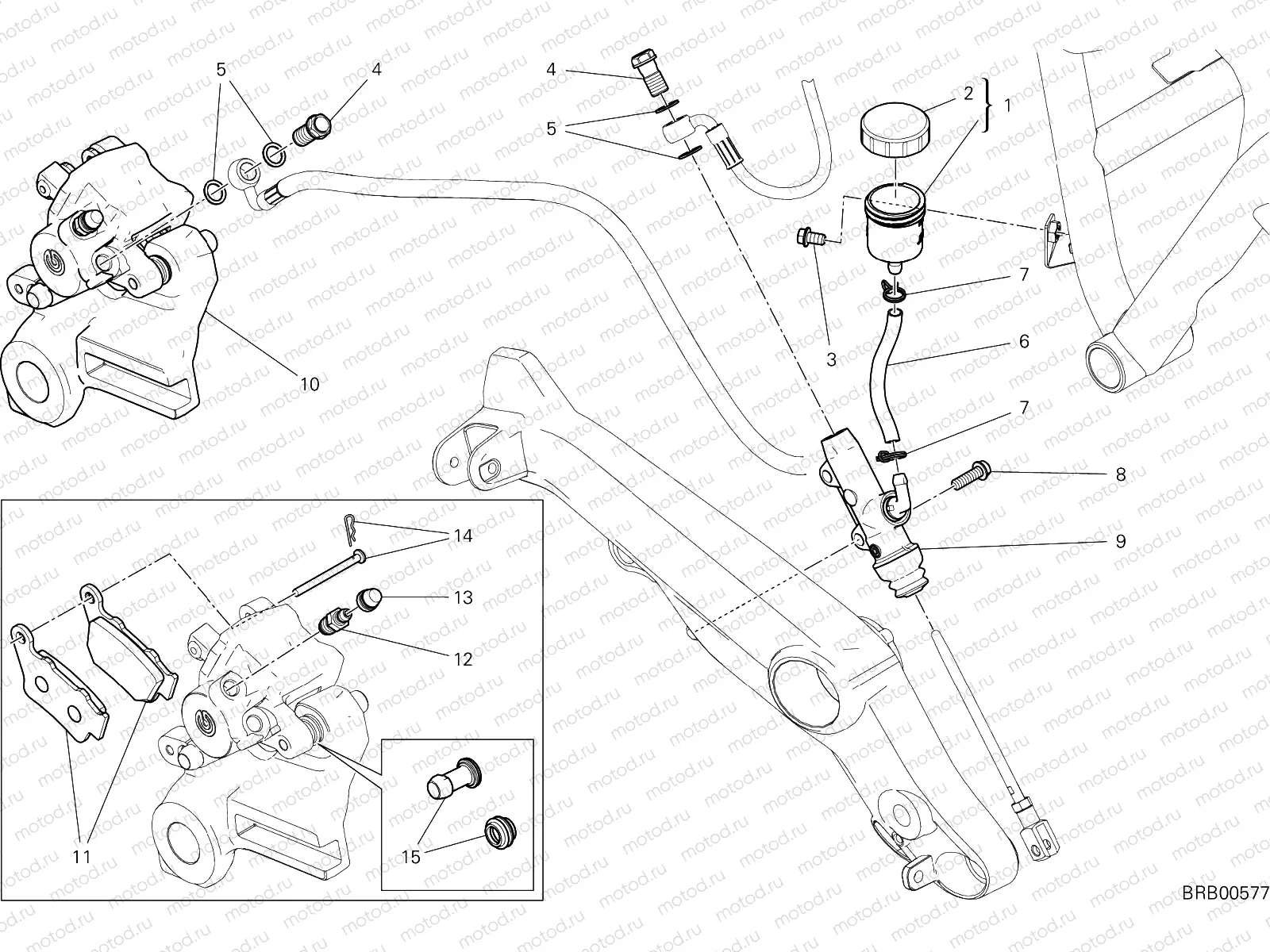 REAR BRAKE SYSTEM [MOD:M 797]