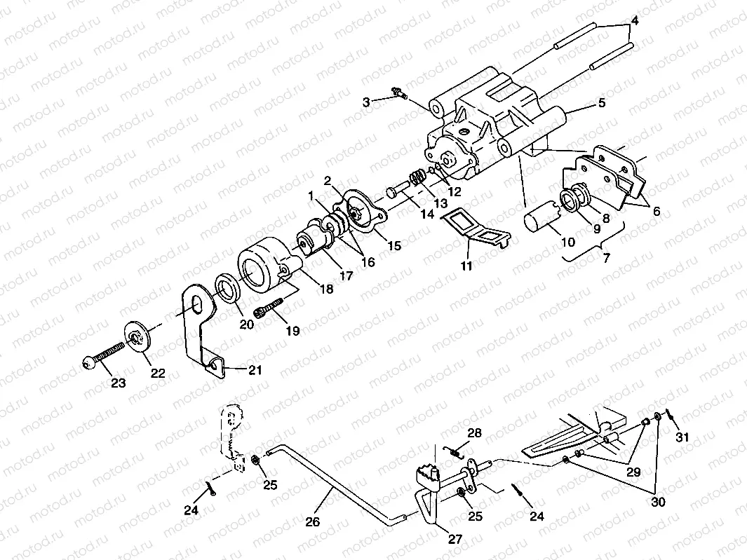 REAR BRAKE Trail Blazer W98BA25C (4945464546B013) | REAR BRAKE Trail Blazer W98BA25C (4945464546B013)