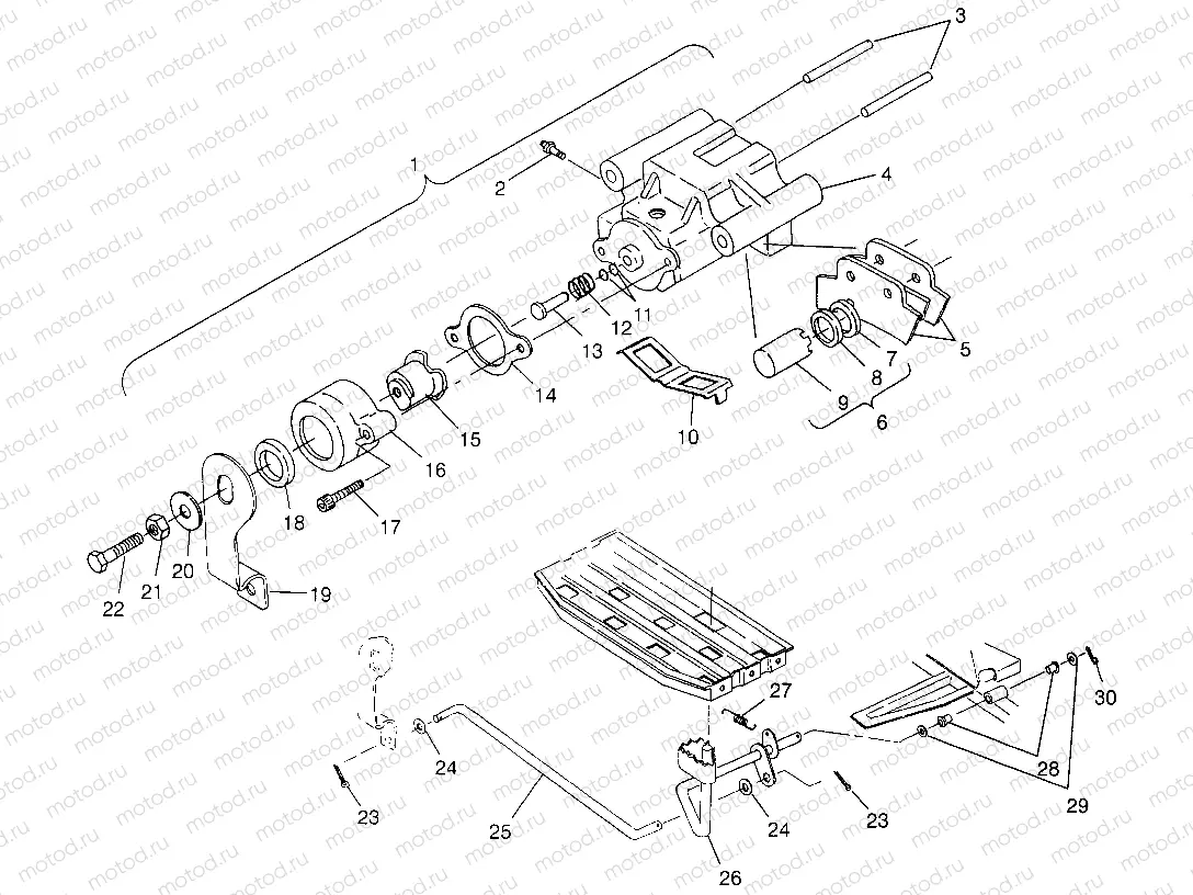 REAR BRAKE Trail Boss W968527 (4935883588B014) | REAR BRAKE Trail Boss W968527 (4935883588B014)
