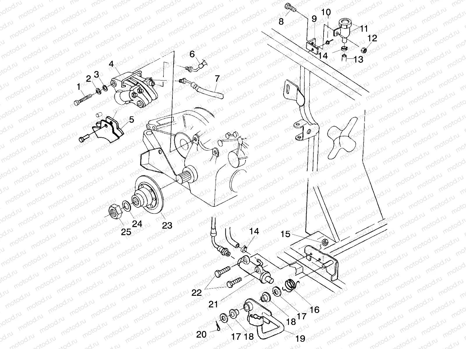 REAR BRAKE/FOOT PEDAL - A00CH33AB (4957715771C008) | REAR BRAKE/FOOT PEDAL - A00CH33AB (4957715771C008)