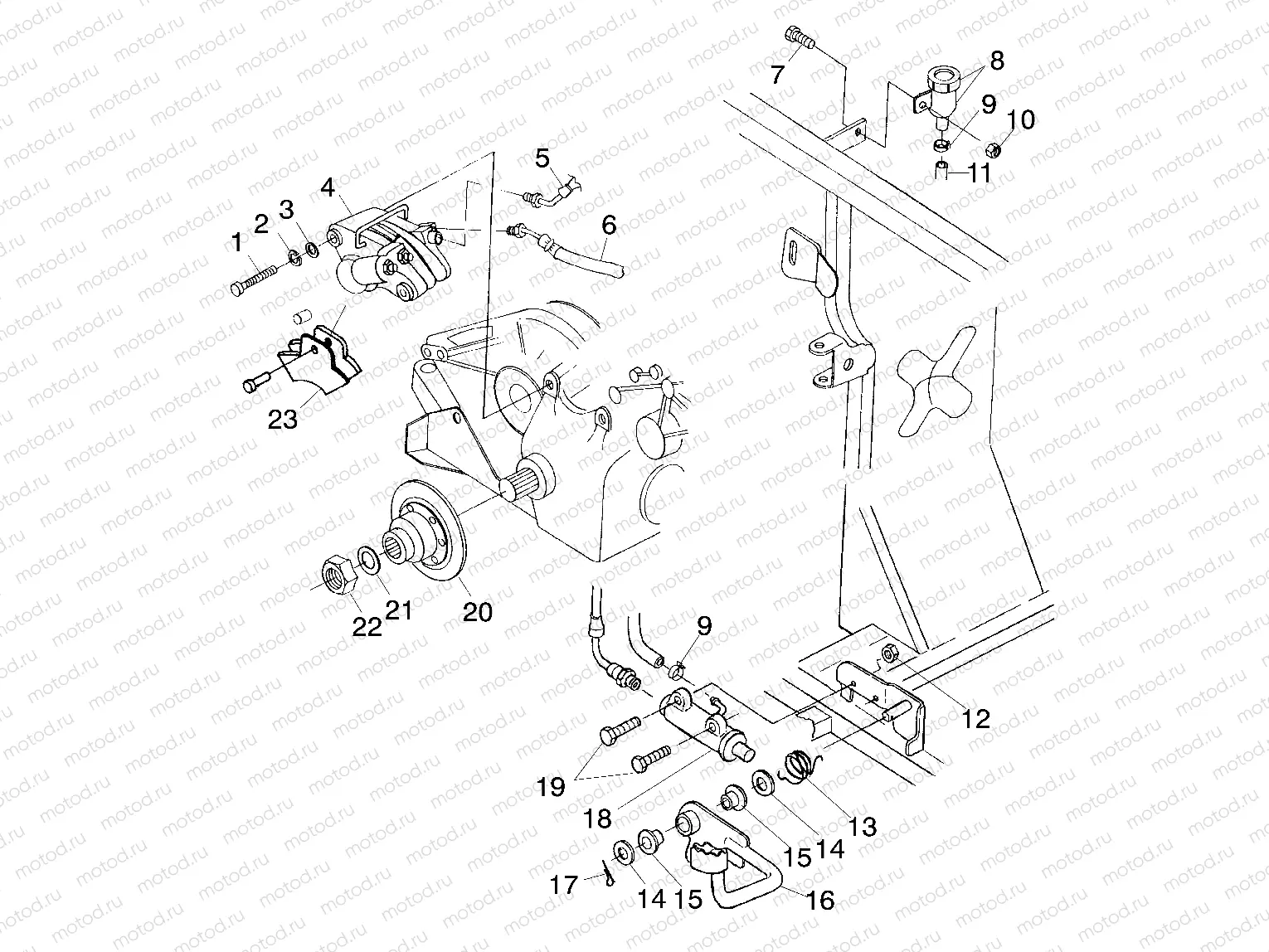 REAR BRAKE/FOOT PEDAL - A00CH33AC (4959905990C009) | REAR BRAKE/FOOT PEDAL - A00CH33AC (4959905990C009)