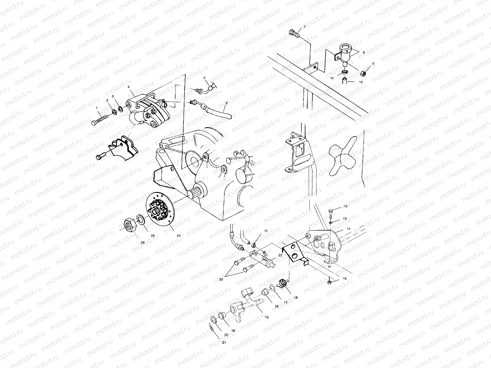 REAR BRAKE/FOOT PEDAL - A00CH46CA (4954785478C009) | REAR BRAKE/FOOT PEDAL - A00CH46CA (4954785478C009)