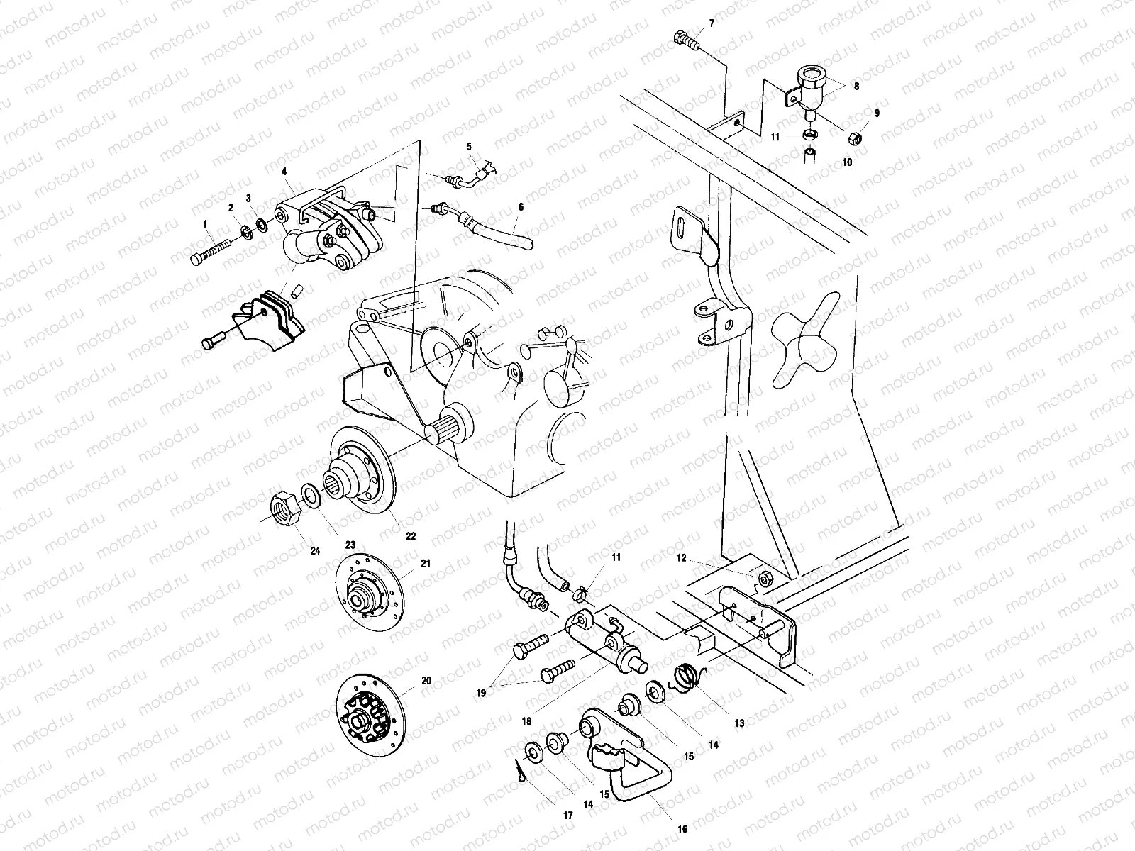 REAR BRAKE/FOOT PEDAL - A00CH50AA (4954805480C011) | REAR BRAKE/FOOT PEDAL - A00CH50AA (4954805480C011)