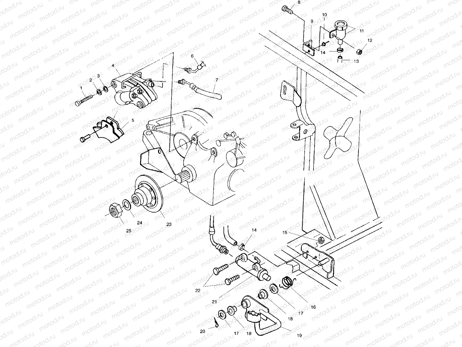 REAR BRAKE/FOOT PEDAL - A99CH33IA (4949884988c010) | REAR BRAKE/FOOT PEDAL - A99CH33IA (4949884988c010)
